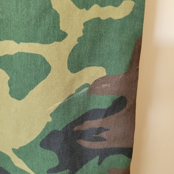 Vintage Camo Print Cargo Denim Maxi Skirt Y2K 90s - Picture 7 of 9